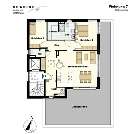 Duene Und Sonnenterrasse Διαμέρισμα Dahme (Schleswig-Holstein)